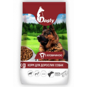 Сухой корм для собак Dasty говядина 10 кг