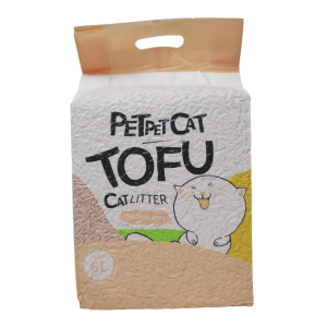 Petpet Cat Tofu - соевый наполнитель для туалета без аромата 6л