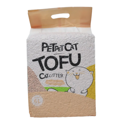 Petpet Cat Tofu - соевый наполнитель для туалета без аромата 6л