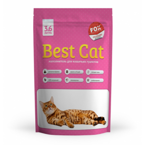 Best Cat Pink - силикагелевый наполнитель для туалета с цветочным запахом 3,6л