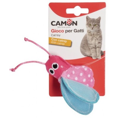 Игрушка для кошек Camon - Красочная букашка с кошачьей мятой, 8см