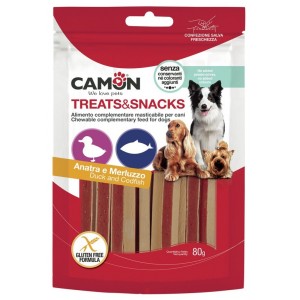 Лакомство для собак Camon - Сэндвич Treats & Snacks с уткой и треской, 11см - 80г