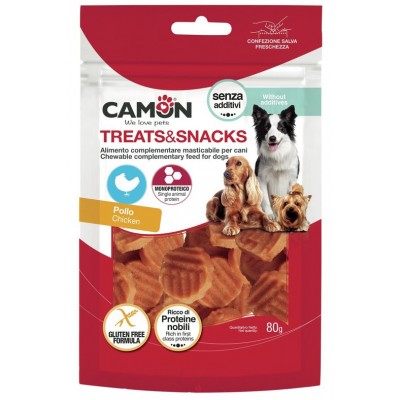 Лакомство для собак Camon - Treats & Snacks Монеты куриные на гриле, 3см - 80г