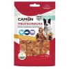 Лакомство для собак Camon - Treats & Snacks Монеты из курицы, трески и сыромятой кожи, 2,5см - 100г