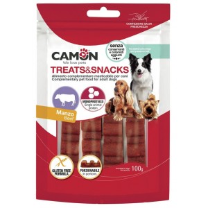 Лакомство для собак Camon - Treats & Snacks Порционный снек-бар из говядины, 12см - 100г