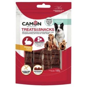 Лакомство для собак Camon - Treats & Snacks Порционный снек-бар из кролика, 12см - 100г