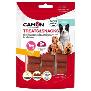 Лакомство для собак Camon - Treats & Snacks Порционный снек-бар из конины, 12см - 100г