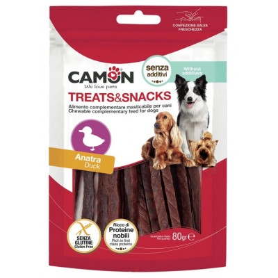 Ласощі для собак Camon - Treats & Snacks М'які палички Качка, 11см - 80г