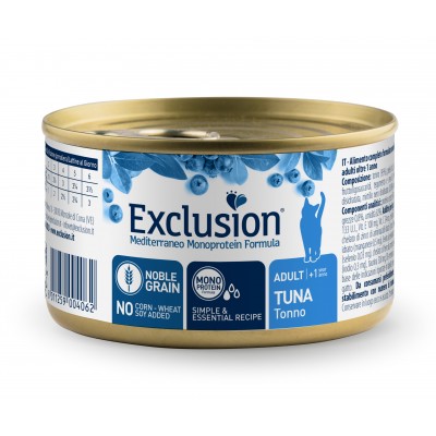 Exclusion Adult Tuna консервы для взрослых котов всех пород с тунцом 85 г