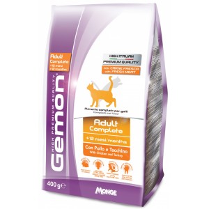 Корм для кошек GEMON CAT Adult Complete курица с индейкой 0,4кг