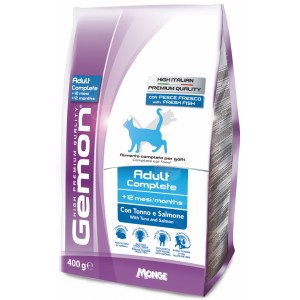 Корм для кошек GEMON CAT Adult Complete тунец с лососем 0,4кг