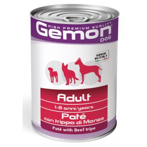 GEMON DOG WET Adult паштет для собак с говяжьим рубцом 400г