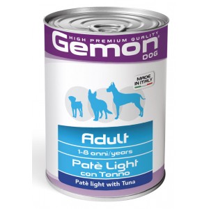 GEMON DOG WET Adult Light паштет для собак с тунцом 400г