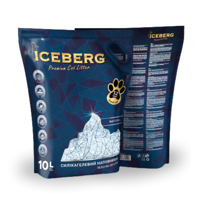 Iceberg Гигиенический наполнитель на основе силикагеля без аромата 10л