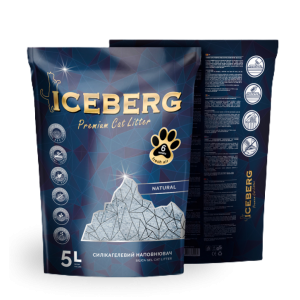 Iceberg Гигиенический наполнитель на основе силикагеля без аромата 5л