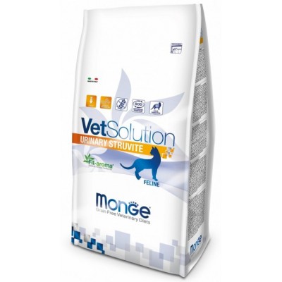 Корм для кошек Monge VetSolution Urinary Struvite для лечения мочекаменной болезни струвитного типа 0,4 кг