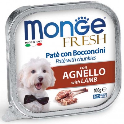 MONGE DOG FRESH паштет для собак c ягнёнком 100г