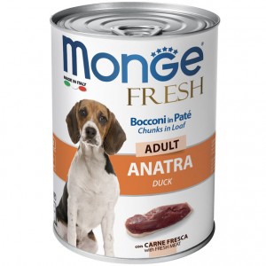 MONGE DOG FRESH паштет для собак c уткой 400г