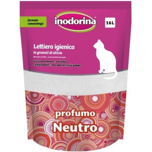 Inodorina Sanitary Litter - силикагелевый наполнитель для туалета (без аромата) 16л