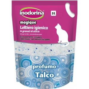 Inodorina Sanitary Litter - силикагелевый наполнитель для туалета с ароматом талька 5л