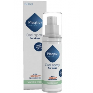 Plaqtiv+ Спрей для ухода за полостью рта собак Oral Care Oral Spray Vanilla Mint 60 мл