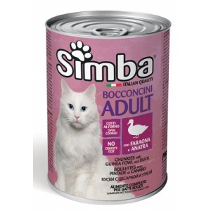 SIMBA CAT WET консерва для кошек с цесаркой и уткой 415г