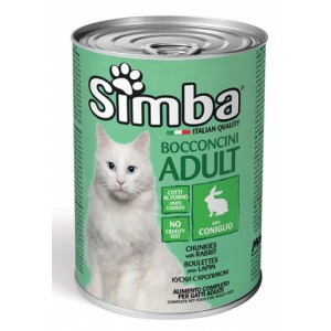 SIMBA CAT WET консерва для кошек с кроликом 415г