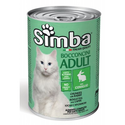 SIMBA CAT WET консерва для кошек с кроликом 415г