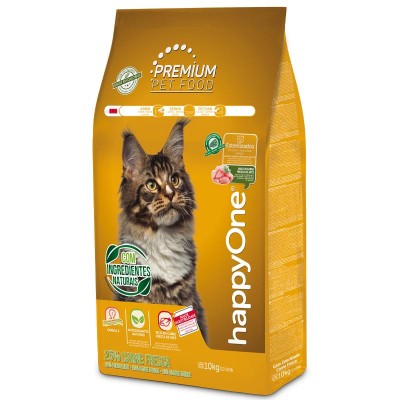 Сухой корм happyOne Premium Sterilized Cat Fresh Meat для стерилизованных кошек со свежим мясом 10кг