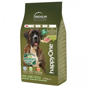 Сухой корм happyOne Premium Dog Light & Senior Fresh Meat для пожилых/малоактивных собак со свежим мясом 4кг