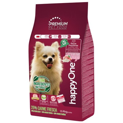 Сухой корм happyOne Premium Dog Small Breeds Fresh Meat для собак мелких пород со свежим мясом 4кг